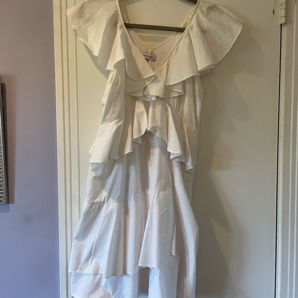 MLM Label Poplin Ruffle Dress